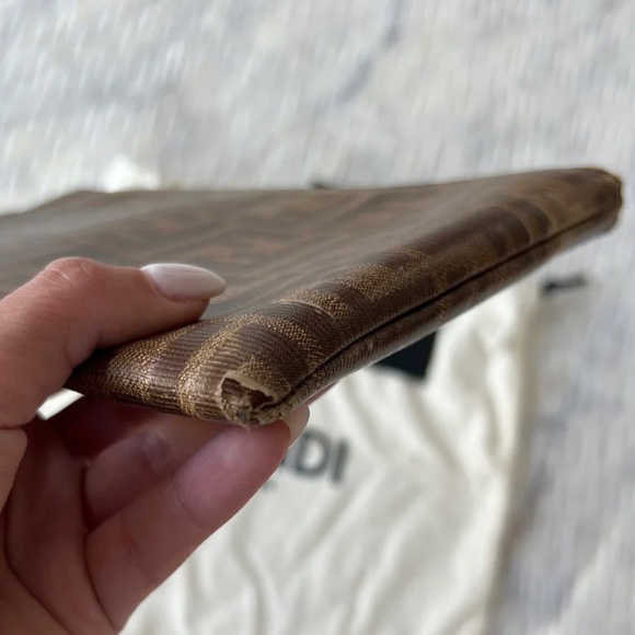 Authentic Fendi FF Pochette - Picture 6 of 10